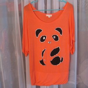 Orange Panda Top